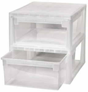 2 x Schubladenbox Schublade Aufbewahrungsbox Kleiderbox Kommode Unterbettbox M - Bild 1 von 7