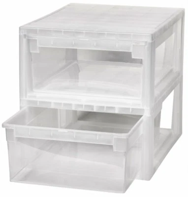 2 x Schubladenbox Schublade Aufbewahrungsbox Kleiderbox Kommode Unterbettbox M - Bild 1 von 4