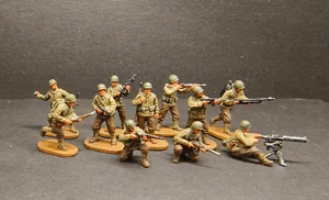 11PCS 1/72 TANK 1:72 WW2 USA Rangers SOLDIER D DAY battlefield5 - Picture 1 of 7