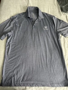 Top Golf Athletic Knit Golf Polo Shirt Mens Size Large Gray - Picture 1 of 11