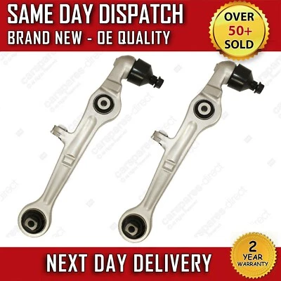 AUDI A4 B7 2001-2010 LOWER FRONT WISHBONES SUSPENSION ARMS CONTROL TRACK PAIR x2 - Image 1 of 4