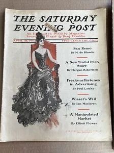 THE SATURDAY EVENING POST APRIL 25, 1903  COMPLETE 36 PAGE MAGAZINE GOOD - Imagen 1 de 9