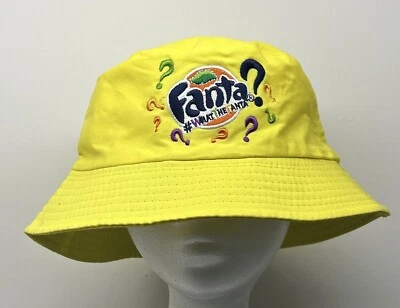 Gorra Fanta What The Fanta Soda Pop Promo Amarilla Ala Completa Cubo Boonie Foto 1 de 4