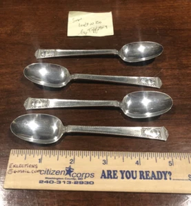 San Lorenzo by Tiffany and Co Sterling Silver Set Of 4 Chocolate Spoons 5" -80g - Picture 1 of 8