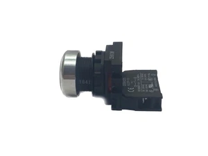 NOS Omron 10A 120V SPST 1 N.O. PAnel Mounted Black Pushbutton A22R-FB-10 - Picture 1 of 5