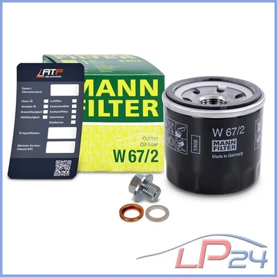 MANN FILTRE À HUILE + BOUCHON DE VIDANGE POUR DAIHATSU COPEN 1.3 06-12 - Photo 1/4