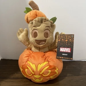 NWT Disney Marvel Baby Groot Pumpkin Plush Guardians Of The Galaxy 2022 12” - Picture 1 of 5