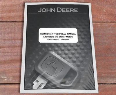 Manual de servicio técnico de componentes de alternador y motores de arranque John Deere CTM77 Foto 1 de 4
