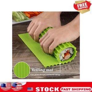 Silikon Antihaft Grün Sushi Rollen Matte Werkzeuge Küche Reis Rollen Herstellung Werkzeug - Bild 1 von 6