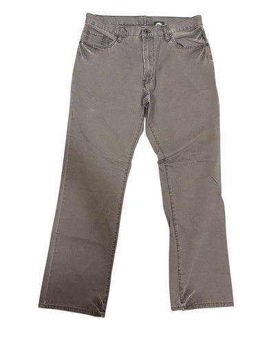 Timberland Uomo Chino Khaki Pantaloni 34x32 Gamba Larga Skater Y2K Vintage Marrone