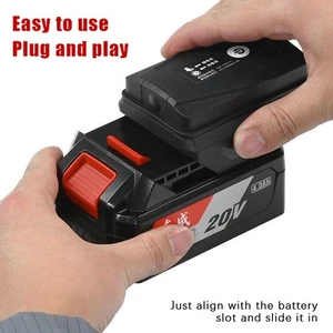 Li-ion Battery Case Adapter For 18V Dual USB Ports Power Bank Phone Charger _vf - Afbeelding 1 van 14