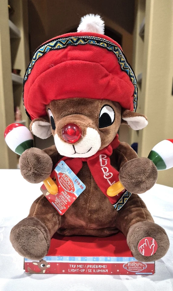 Rudolph The Red Nose Reindeer Dan Dee Collectors Choice Animated Plush