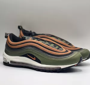 Nike Air Max 97 Men's Size 10 Rough Green/Dark Russet-Black DQ4687-300 - Picture 1 of 11