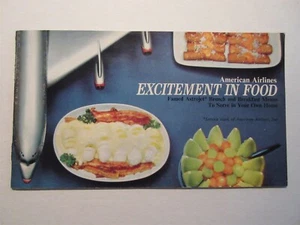 American Airlines Excitement In Food: Famed Astrojet Brunch and Breakfast Menus - Picture 1 of 10