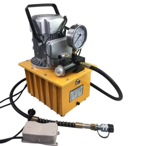 750W 70MPa Electric Hydraulic Pump Single Acting Solenoid Valve Control 10000PSI - Picture 1 of 7