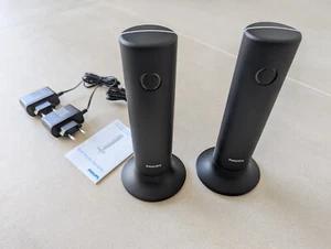 2x Philips DECT M450 – Set Schnurloses Festnetztelefon, 1,6-Zoll-LCD-Display - Bild 1 von 4