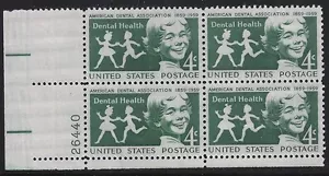 US Scott #1135, Plate Block #26440 1959 Dental Health 4c FVF MNH Lower Left - Picture 1 of 1
