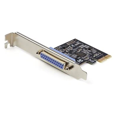 StarTech PEX1P2 1 Port Parallel PCIe Card Pci Express to DB25 Adapter Controlle - Image 1 of 4