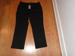 Chico's So Slimming Stretch Cuffed Black Basic Crop Pant Size 00 New With Tags - Picture 1 of 3