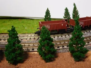 20 Dark Green Fir Trees, 48 mm High - Picture 1 of 12