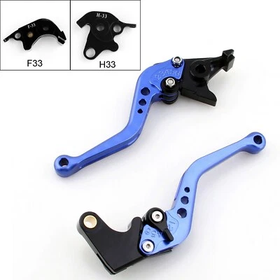 Short Brake Clutch Levers Fit Honda CB1000R 08-14 CBR1000RR/FIREBLADE 04-07 Blu Foto 1 de 3