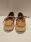 Sperry Top-Sider Cream Color Bahama Canvas Boat Shoes Women Size 8M A13 CH171