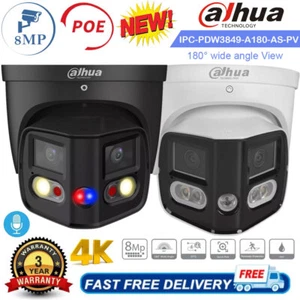 Dahua IPC-PDW3849-A180-AS-PV 8MP 4K 180° Panoramic TiOC Camera PoE EPTZ SMD4.0 - Picture 1 of 19