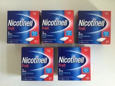 SAVER PACK - 5 X Nicotinell Fruit 2mg - 204 - Nicotine Chewing Gum (1020 Gums)