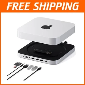 Kompatibler Mac Mini Hub mit 10Gbps USB C und SSD Gehäuse - Silber Finish - Bild 1 von 8