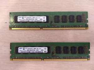 SAMSUNG 4GB(2GBX2) 2Rx8 PC3-10600E DESKTOP MEMORY/RAM, M391B5673FH0-CH9 FREE S&H - Picture 1 of 2