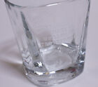 Jack Daniels Old No. 7 drinking glass square embossed design
