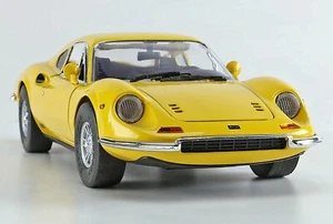 (Rare Vintage) ANSON '69 Yellow Ferrari 246GT Dino Coupe 1:18 Die Cast-In Box - Picture 1 of 19