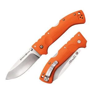 Cold Steel Ultimate Hunter Folding Knife with TriAd Lock and Pocket Clip Orange - Picture 1 of 7