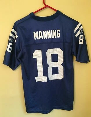 Camiseta de fútbol americano Peyton Manning niños NFL azul Indianapolis Colts niños grande Foto 1 de 3