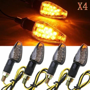 Luces indicadoras de señales de giro LED de carbono para motocicleta Honda XR650L CRF250L 4x - Imagen 1 de 10