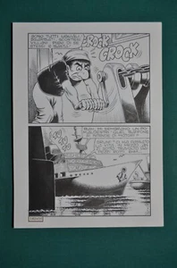 Paolo Piffarerio Original Comic Art Tavola Originale # 56 Alan Ford 142 Ed Corno - Picture 1 of 3