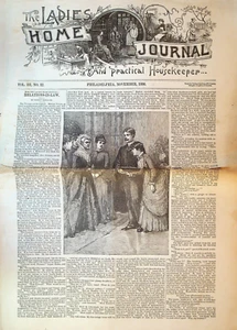 Ladies Home Journal November 1886 Marion Harland Josiah Allen's Wife - Picture 1 of 1