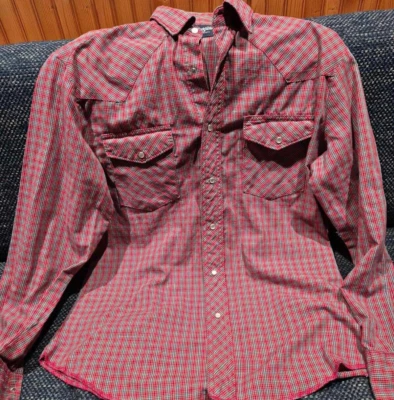 Men's Western Pearl Snap Shirt Size M Wrangler - Image 1 of 4