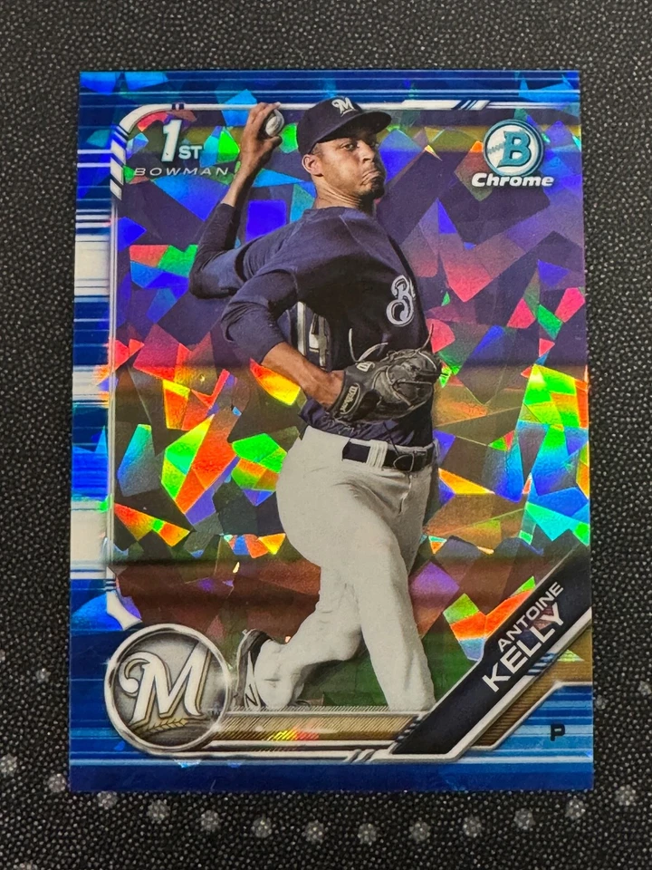 2019 Bowman Chrome Draft Sapphire Edition #BDC-36 Antoine Kelly Blue /99 Brewers - Image 1 of 1