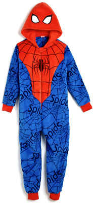 Set Pigiama Pile Nuovo Ragazzo Spiderman All In One Accogliente Pile Taglia 6-7 Anni • 14.72€