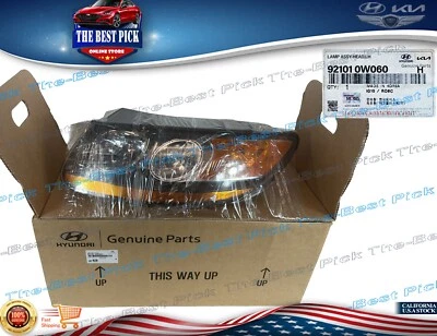 OEM⭐ Headlight Left Head Lamp Assembly For 2007-2012 Hyundai Santa Fe 921010W060 - Image 1 of 4