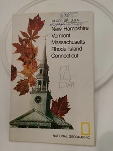 NATIONAL GEOGRAPHIC MAP ONLY PG 40A VOL 148 #1 JUL 1975 USA NEW ENGLAND - Imagen 1 de 2