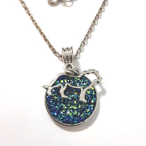 Druzy Quartz and Lion Pendant Necklace - Picture 1 of 5