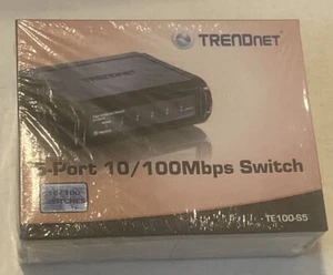 Conmutador Fast Ethernet TRENDnet TE100-S5 10/100 Mbps red LAN de 5 puertos - sellado - Imagen 1 de 2