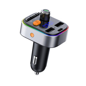 Wireless FM Transmitter Car 3 USB Charger Adapter Radio MP3 Player for Bluetooth