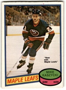1980-81 O-Pee-Chee Mike Kaszycki #371 Toronto Maple Leafs