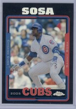 2005 Topps Chrome Sammy Sosa #10 Black Refractor /225 Cubs SP 