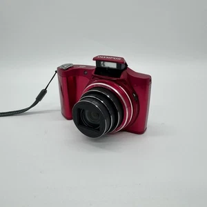 Olympus SZ-14 14.0MP Compact Digital Camera Red w/ Battery & Charger Tested - Picture 1 of 11