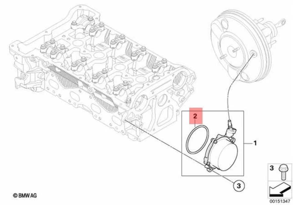 Junta tórica original BMW MINI Cooper One F20 F21 F30 F31 F35 56 X 2,75 mm 11667566483 Foto 1 de 1