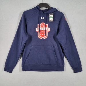 Sudadera con capucha Under Armour Rival polar para hombre L azul marino golf clásico en muy buena condición - Imagen 1 de 13